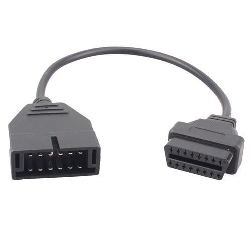 Кабель-переходник с OBD2 16pin мама на GM 12pin папа GM12 Daewoo Lanos Sens 42 см Black (287589)