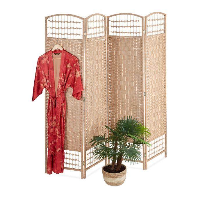 Стена складная из 4 частей в плетеном стиле декоративная для зонирования - фото 9 Стена складная из 4 частей в плетеном стиле декоративная для зонирования - фото 9