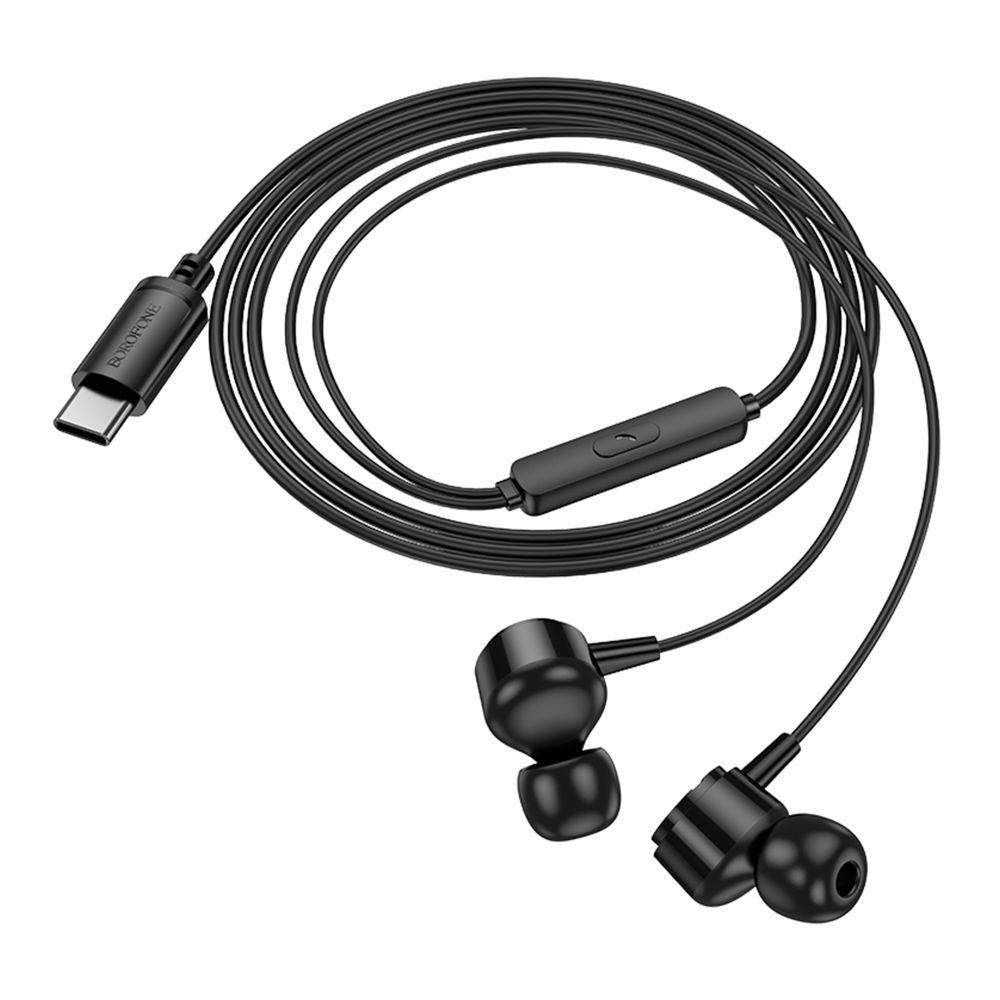 Наушники с микрофоном Borofone BM94 Type-C Черный (3806) Наушники с микрофоном Borofone BM94 Type-C Черный (3806)