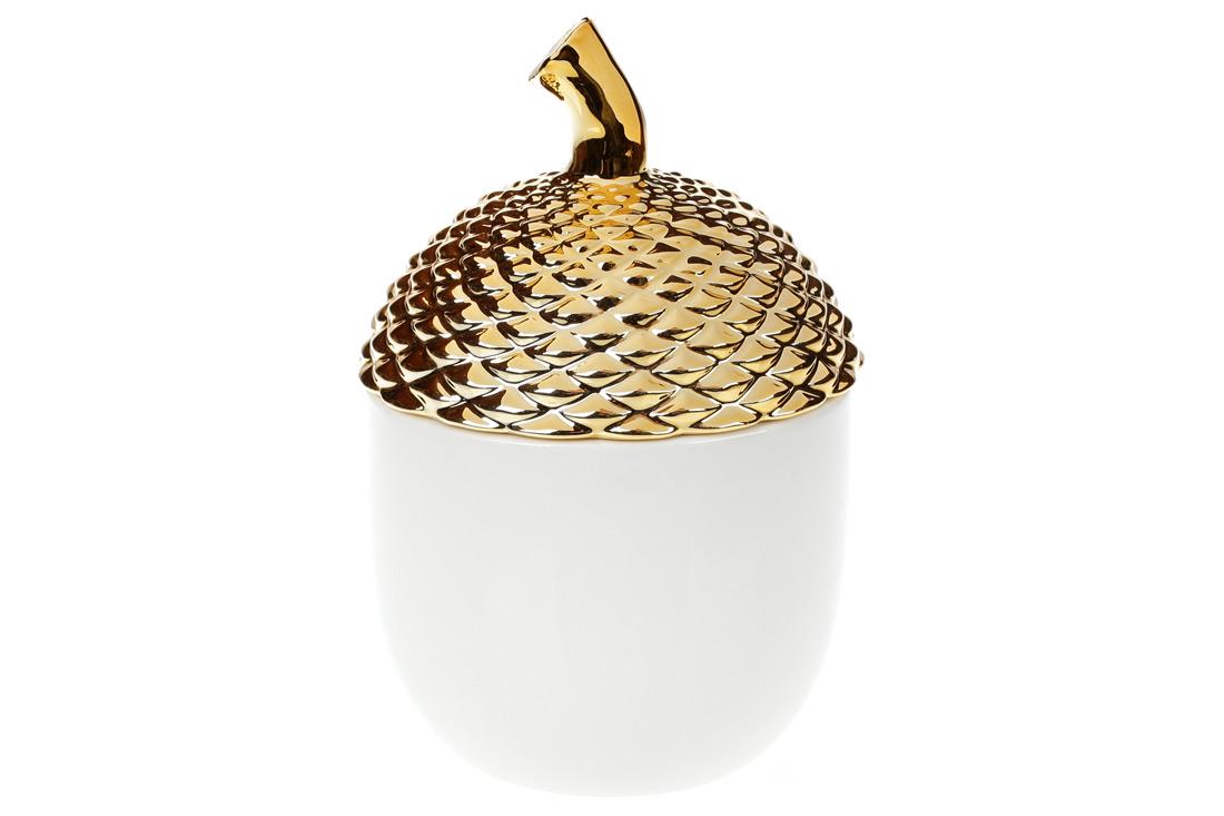 Банка фарфоровая с крышкой BonaDi Желудь 800 мл (727-148)