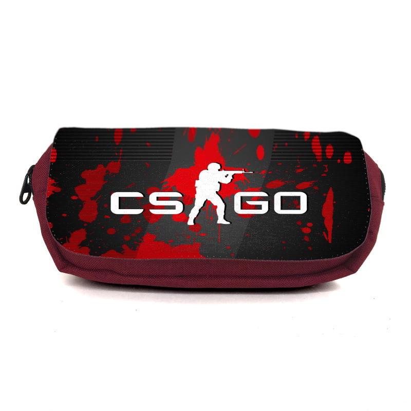 Пенал школьный Контр Забастовка CSGO-0014 Бордовый (1442740027)