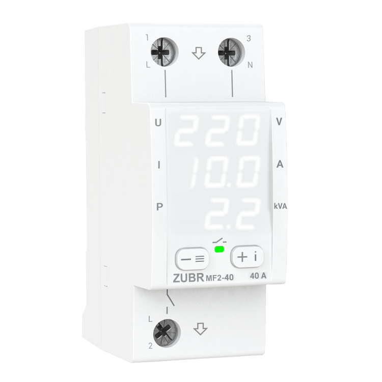 Реле мультифункциональное ZUBR MF2-40 40A max 50A 8800BA (4820120222573)