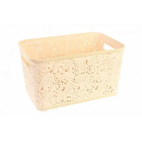 Корзина для вещей Stenson Ажур 18 л 29,5х40х19 см Beige (PB-584)