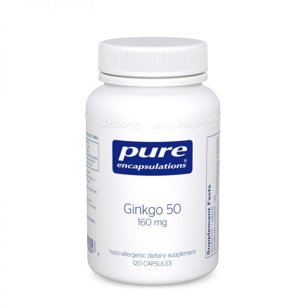 Гінко білоба Pure Encapsulations Ginkgo Biloba 160 мг 120 Caps (PE-00304)