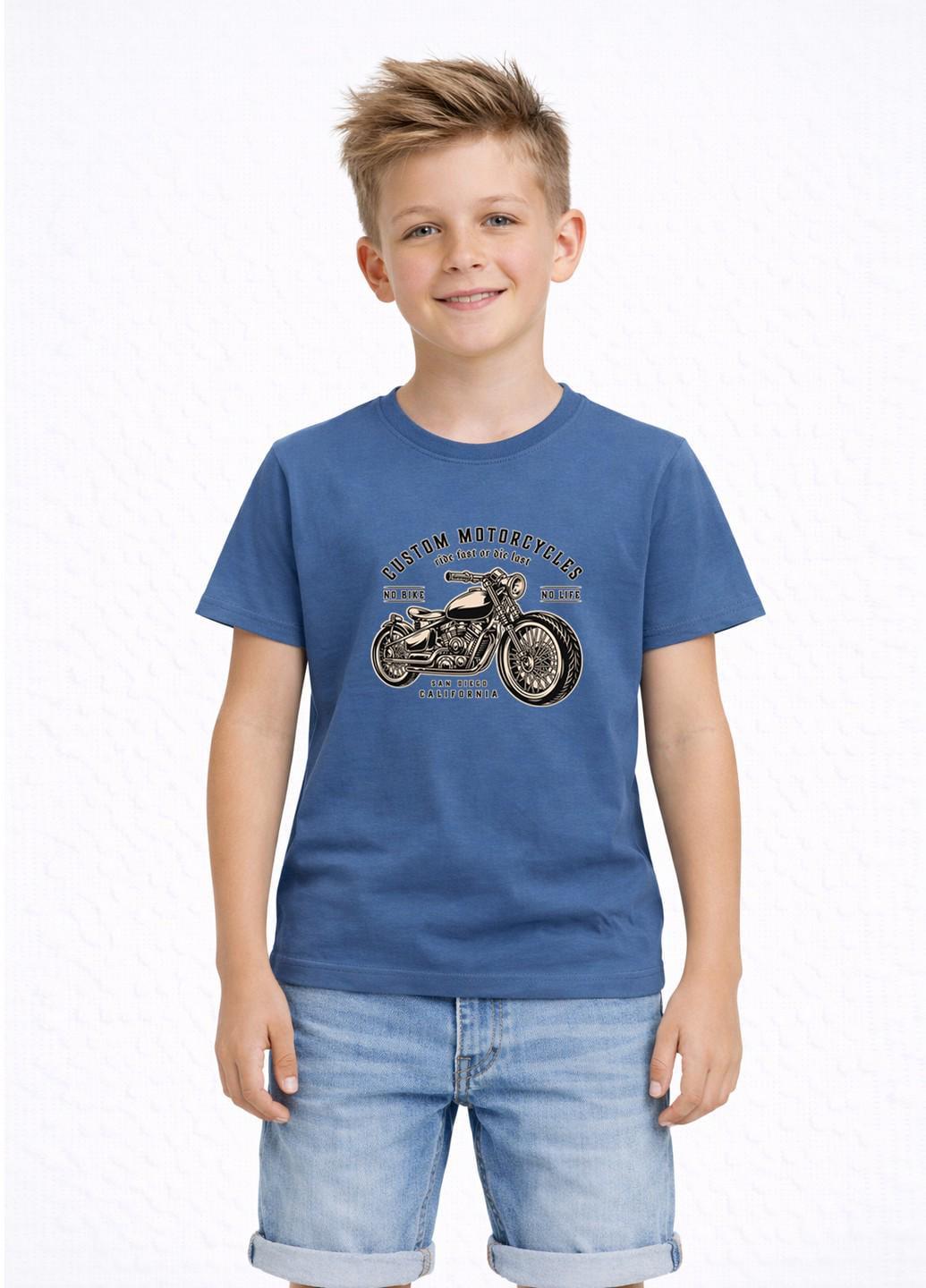 Футболка детская Наталюкс "Motorcycle" р. 32 110-116 см Джинс (1238058391731) Футболка детская Наталюкс "Motorcycle" р. 32 110-116 см Джинс (1238058391731)