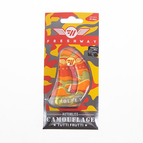 Освіжувач повітря рідкий Fresh Way Camouflage AutoBliss Tutti Frutti 8 мл (00000051130)