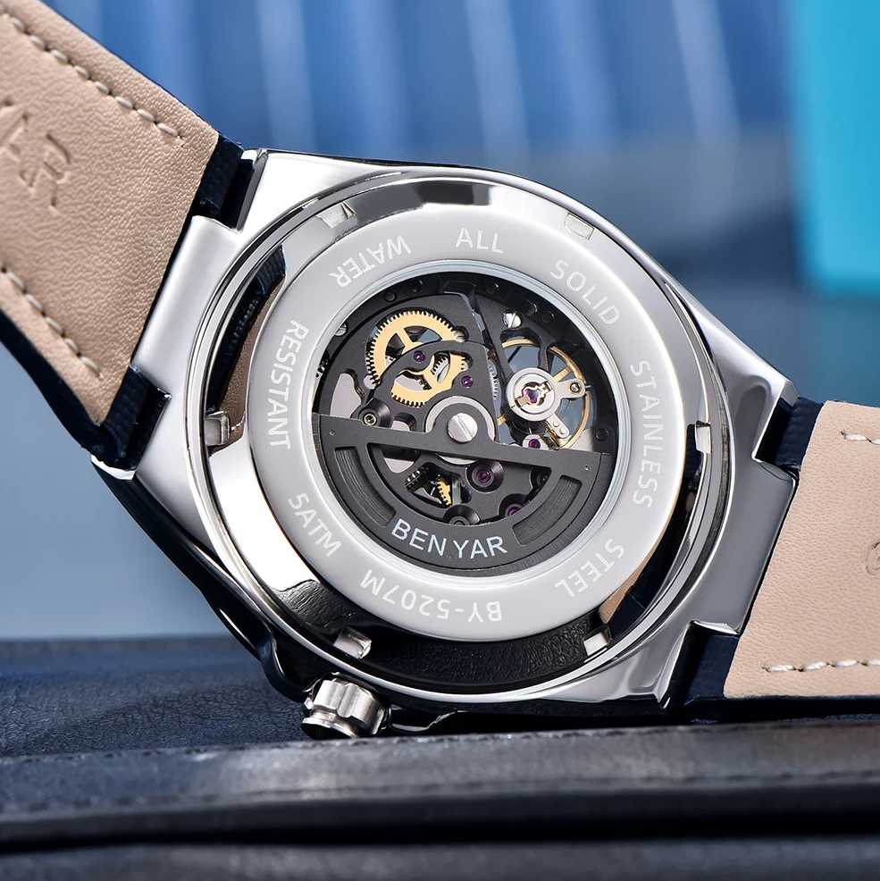 Часы мужские Benyar BY-5207 Black/Silver/Gray (2732072551) - фото 5 Часы мужские Benyar BY-5207 Black/Silver/Gray (2732072551) - фото 5