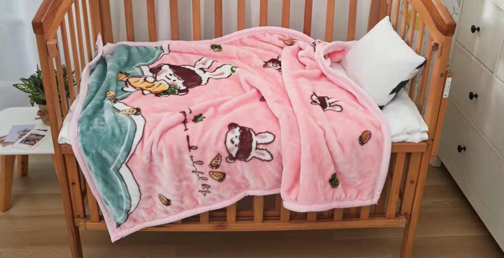 Плед детский Cotton home Зайчик 110х140 см двойной велсофт СН-1282-50-1 Розовый (DR0140 см72)