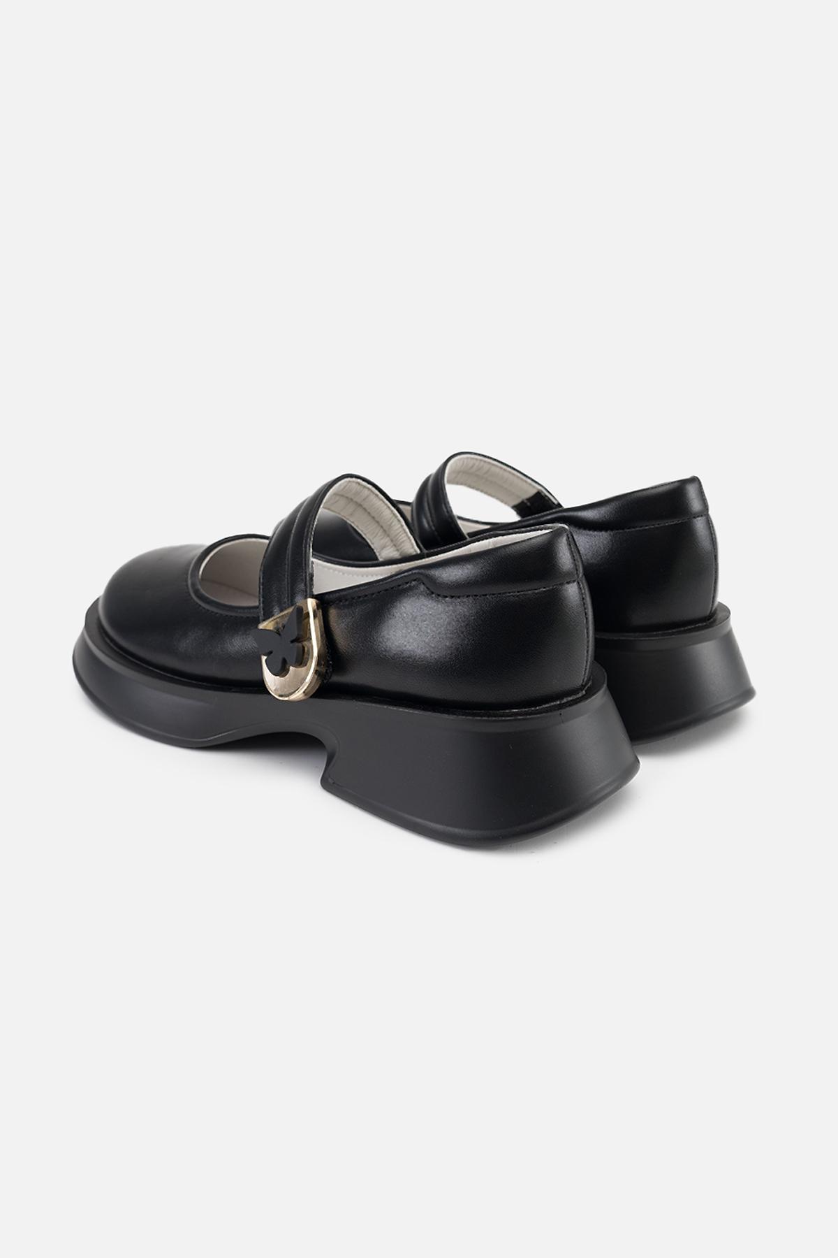 Туфлі на плоскій підошві для дівчинки р. 34 Чорний (SKT001000733) - фото 4 Туфлі на плоскій підошві для дівчинки р. 34 Чорний (SKT001000733) - фото 4