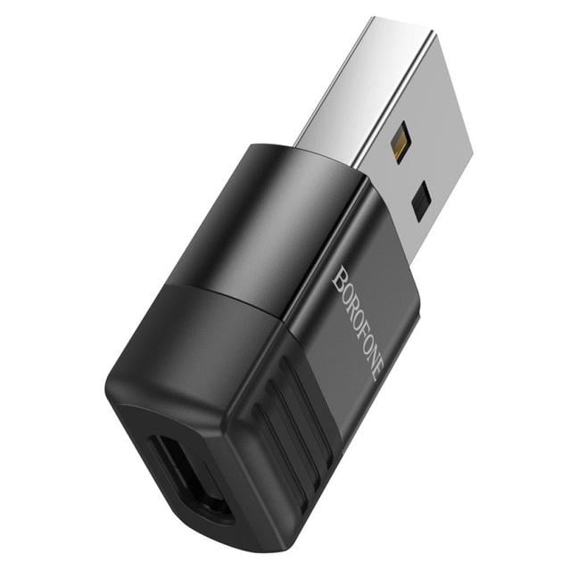 Перехідник Borofone BV18 ​​USB Male to Type-C female USB Black - фото 3