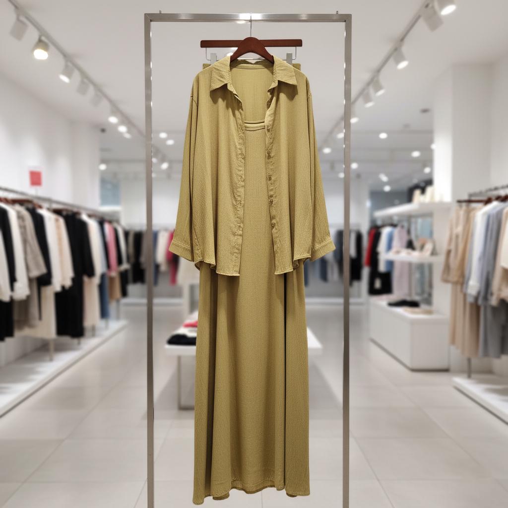 Костюм-двойка женский летнее платье и рубашка L (GF-15) - фото 3