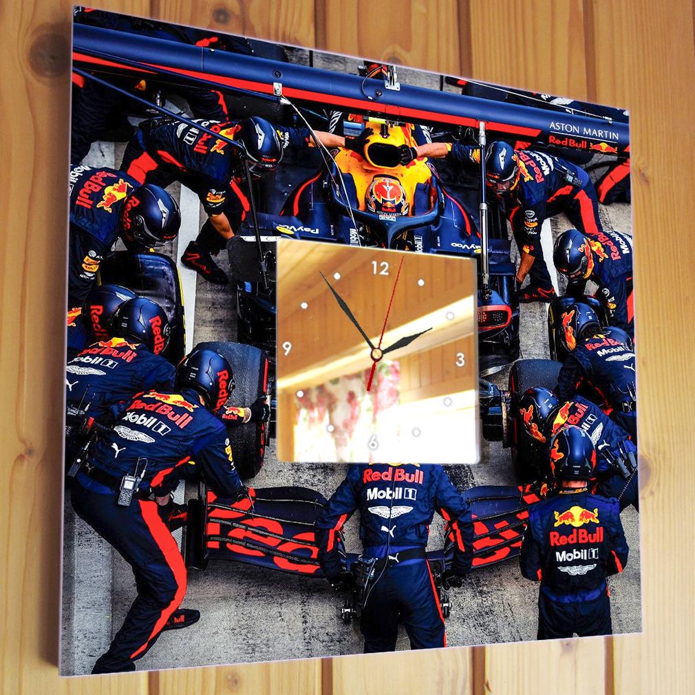 Часы Команда Red Bull Formula F1 260x260 мм (C04675) - фото 2 Часы Команда Red Bull Formula F1 260x260 мм (C04675) - фото 2