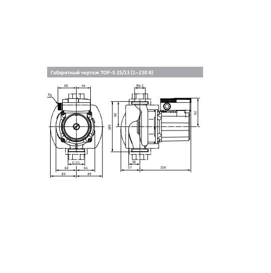 Циркуляційний насос Wilo-Top-S 25/13 (1-230 В PN 10) - фото 2