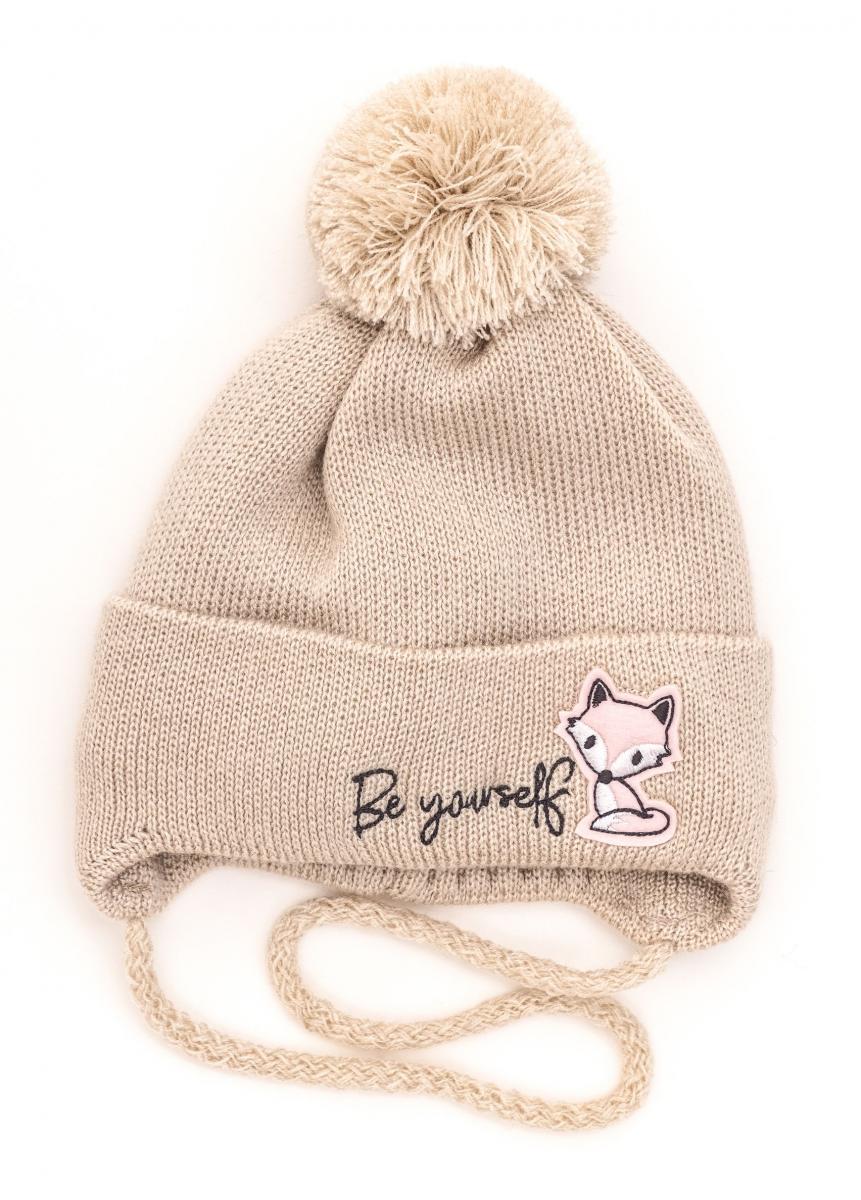 Шапка детская зимняя Alex Лисичка 38-42 см Бежевый