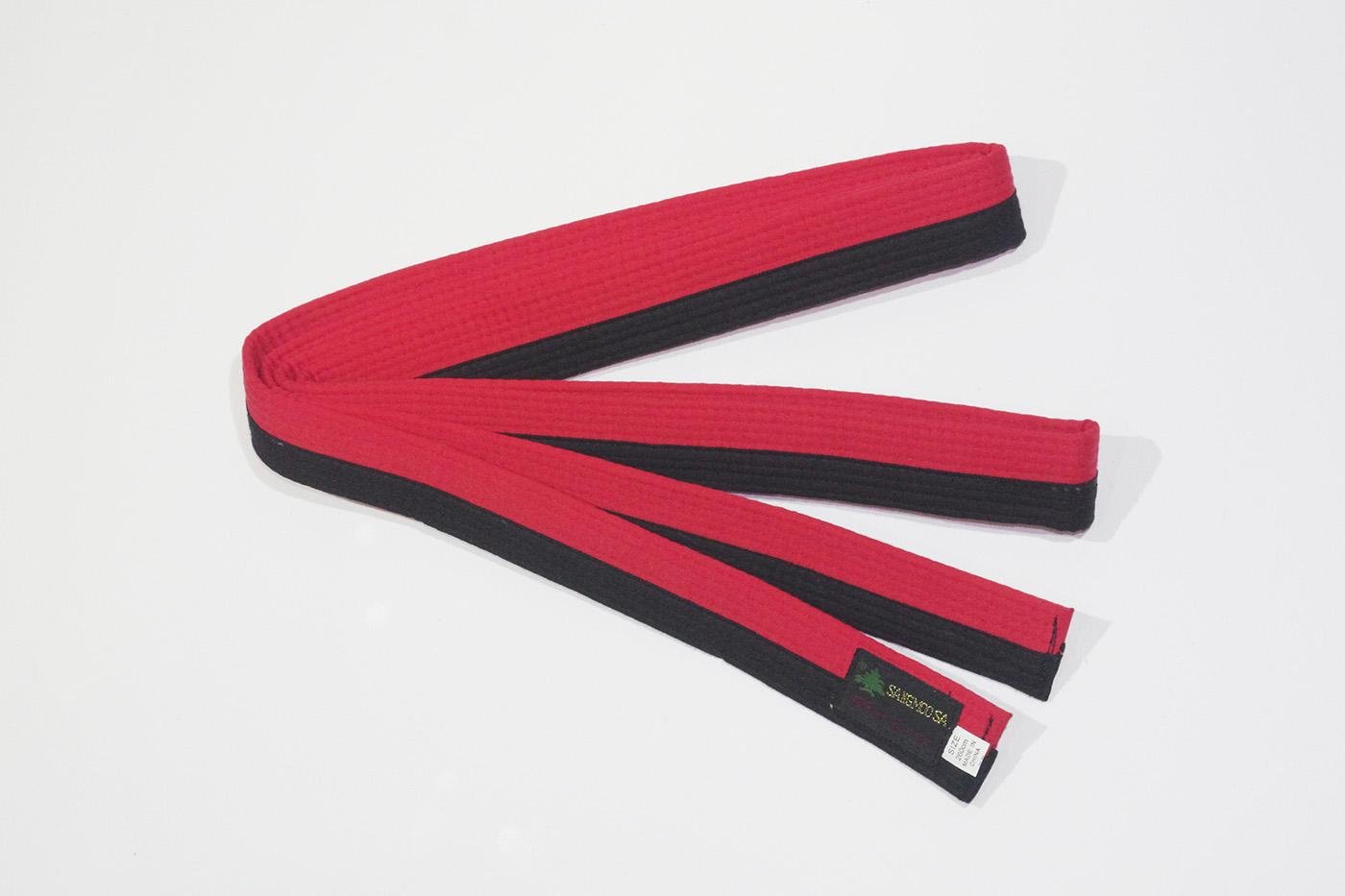 Пояс для единоборств Pine Tree 260 см Красный/Черный (87654)