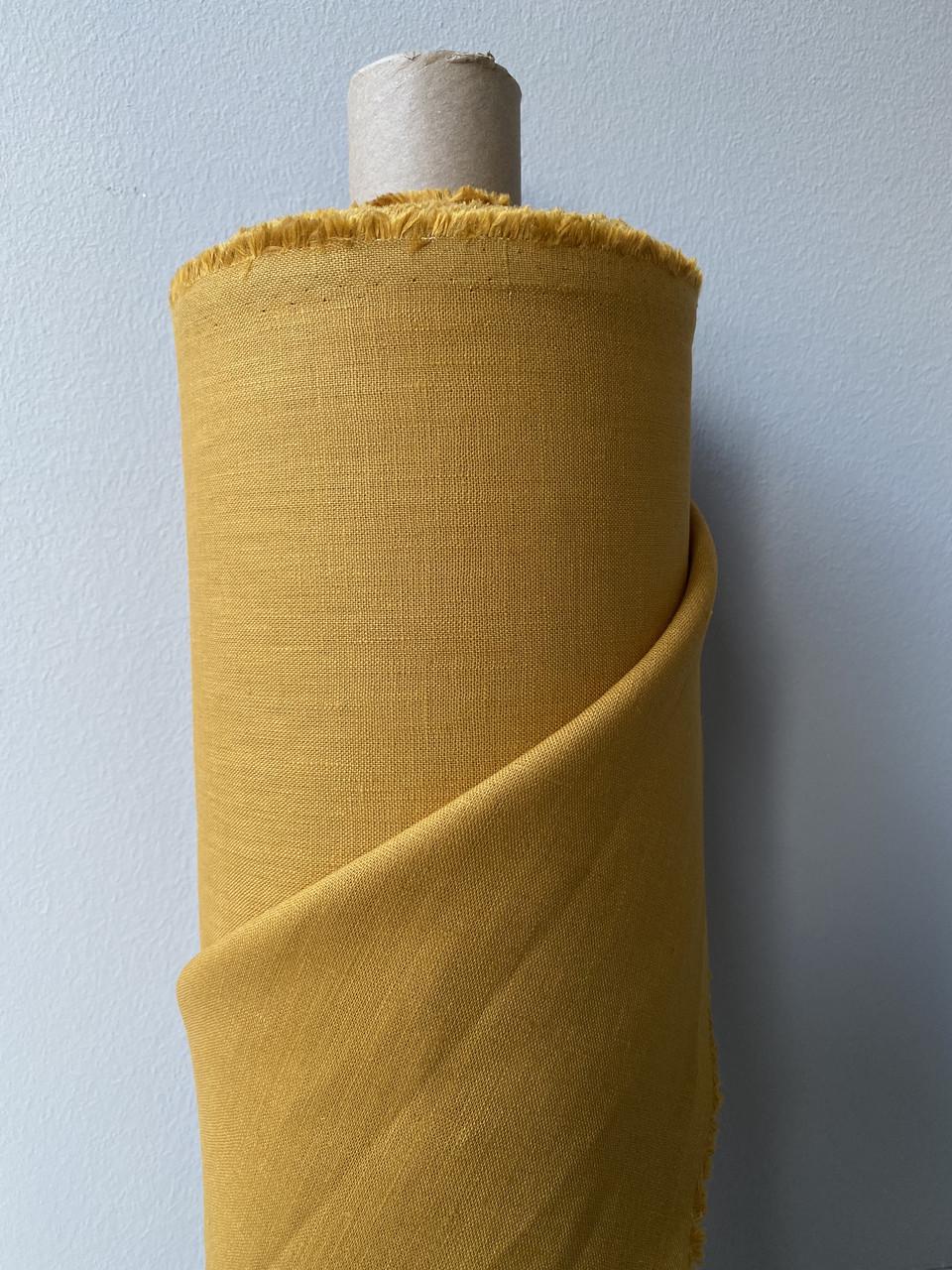 Тканина Linen Plus 100% льон Гірчичний 1138/697 - фото 5 Тканина Linen Plus 100% льон Гірчичний 1138/697 - фото 5