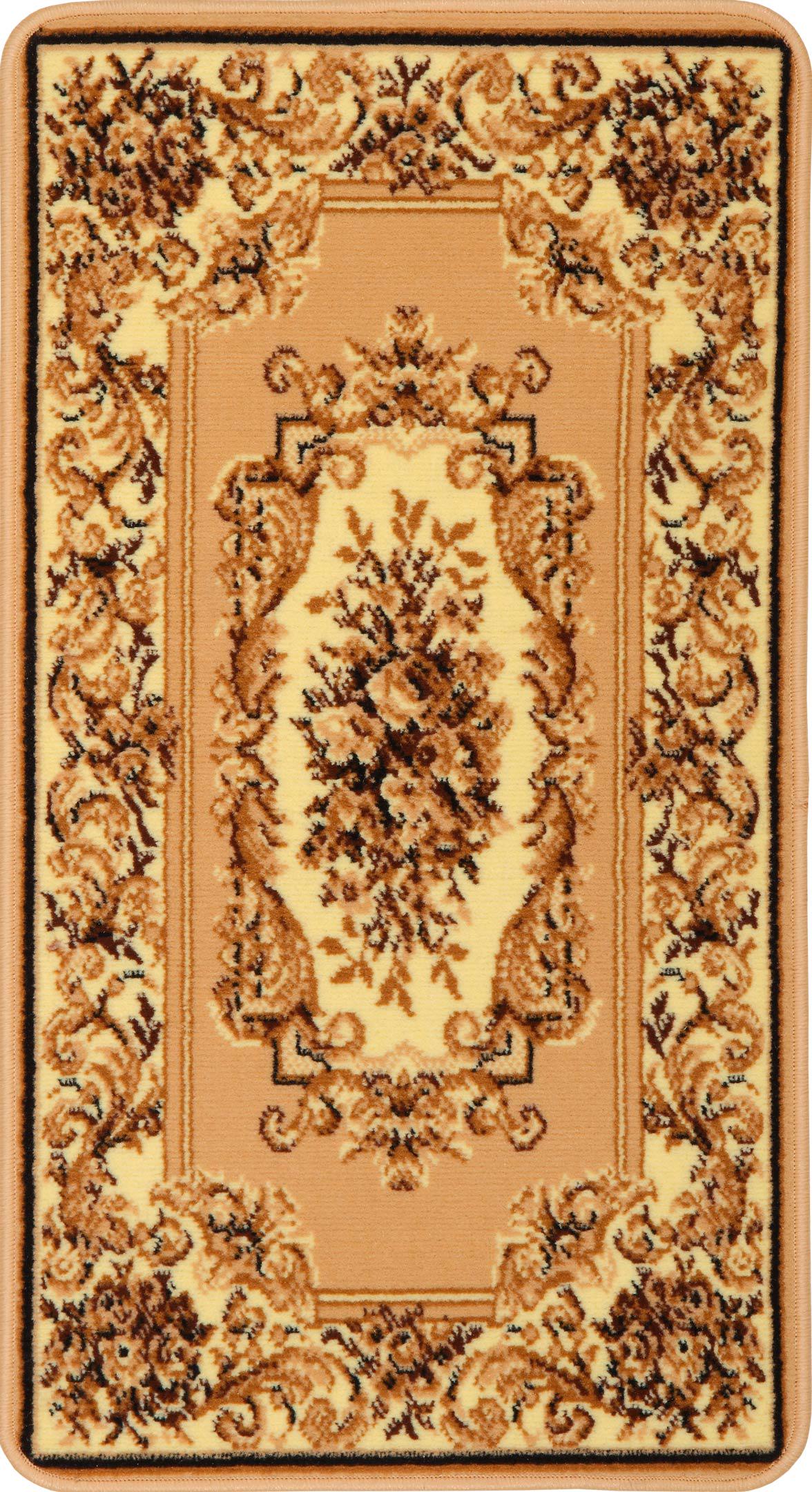 Ковер Karat Gold 235/12 0,6x1,1 м прямоугольный Бежевый (00-00003782)