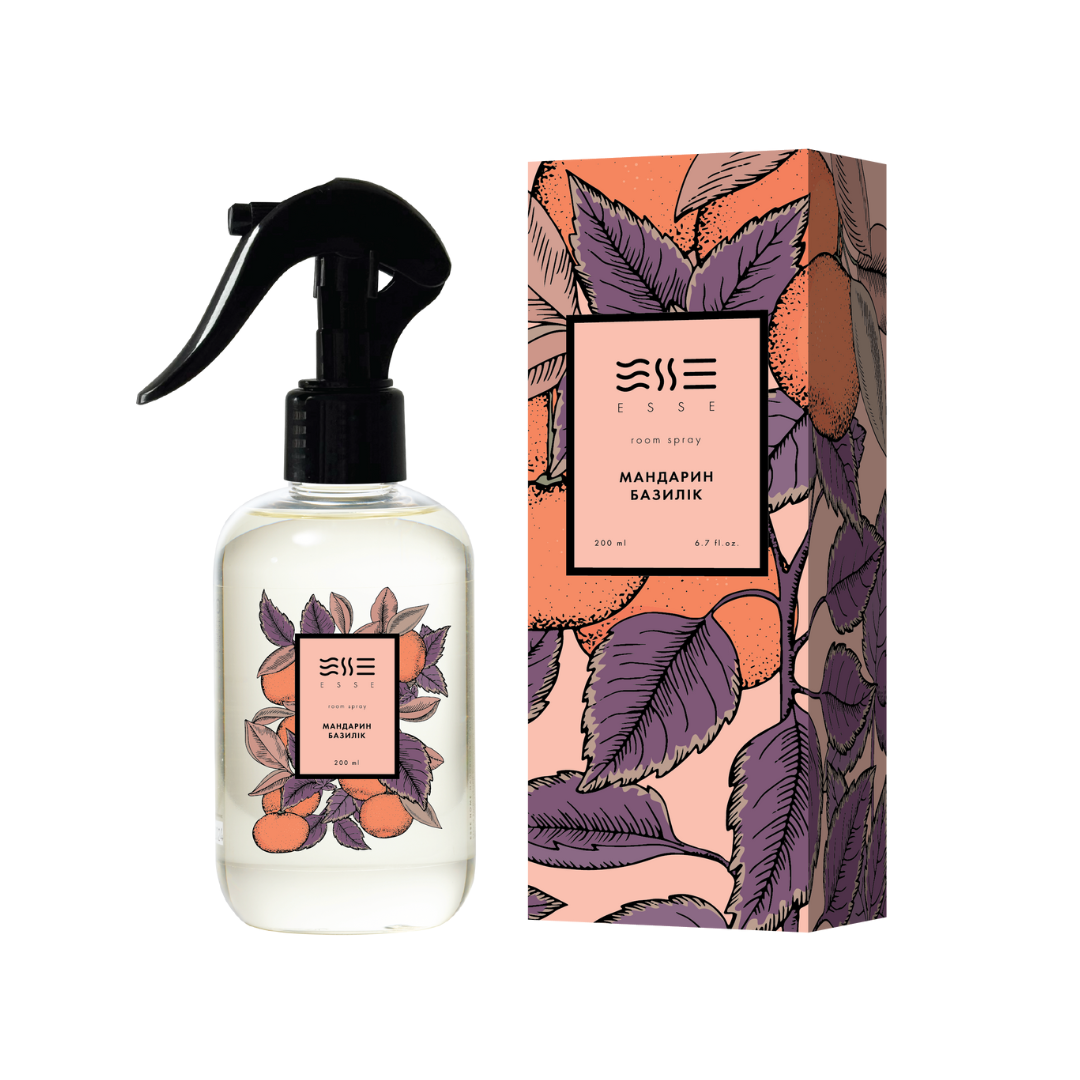 Рум-спрей Esse HOME Мандарин/Базилік 200 мл (32149389)