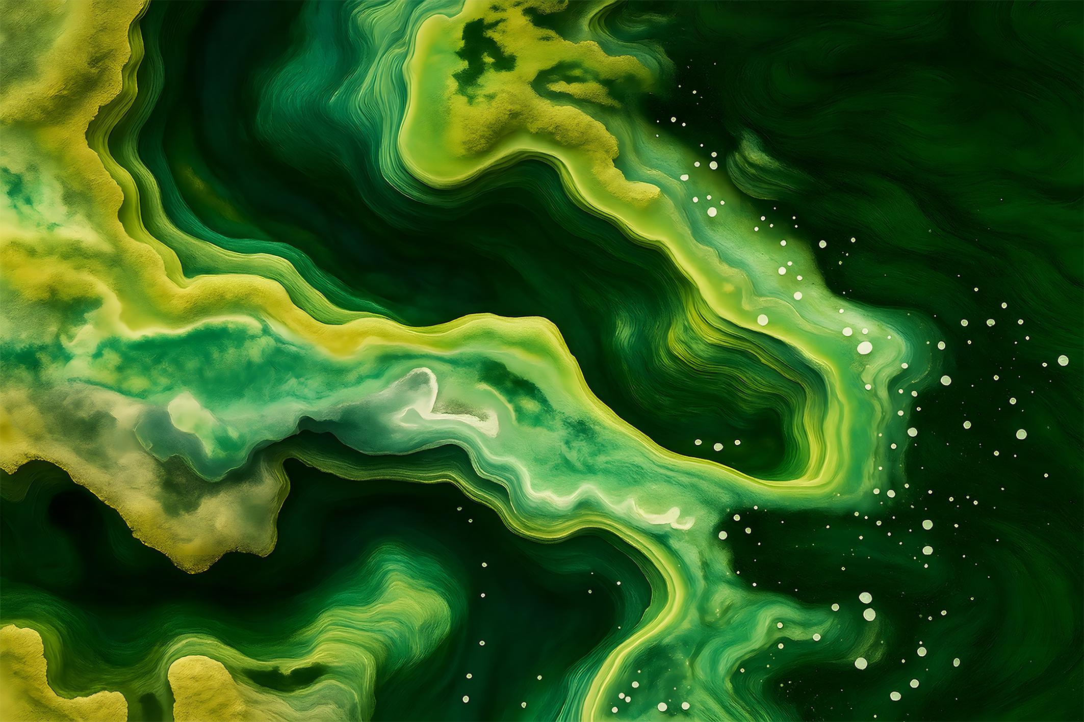 Фотообои флизелиновые Upstream Яркий зеленый цвет 120х180 см (S5WTR-036/2)