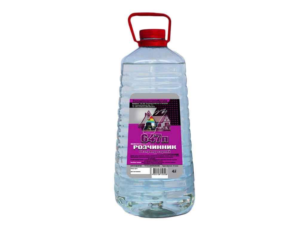 Растворитель Запорожье Авто Быт Хим 4 л 3,3 кг 647 б/п (313929)