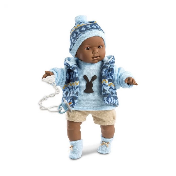 Лялька-пупс розмовляюча Llorens Zareb з вінілу 42 см Блакитний (150-98-42639) Лялька-пупс розмовляюча Llorens Zareb з вінілу 42 см Блакитний (150-98-42639)