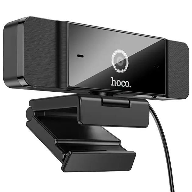 Веб-камера Hoco D100 для компьютера 1,5м USB 1080P Черный (D100)