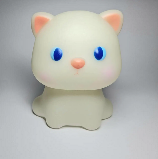 Ночник пластиковый котик на батарейках SAM-01122