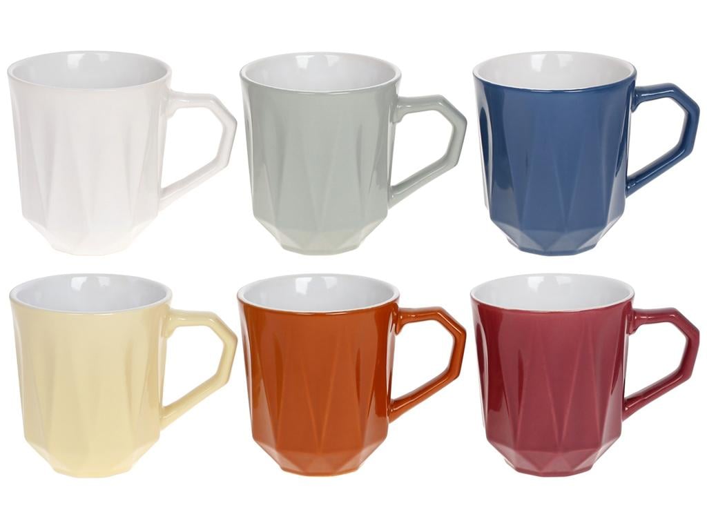 Чашка Касабланка 6 дизайнов 350 мл набор 6 шт. (BDI-344-173)