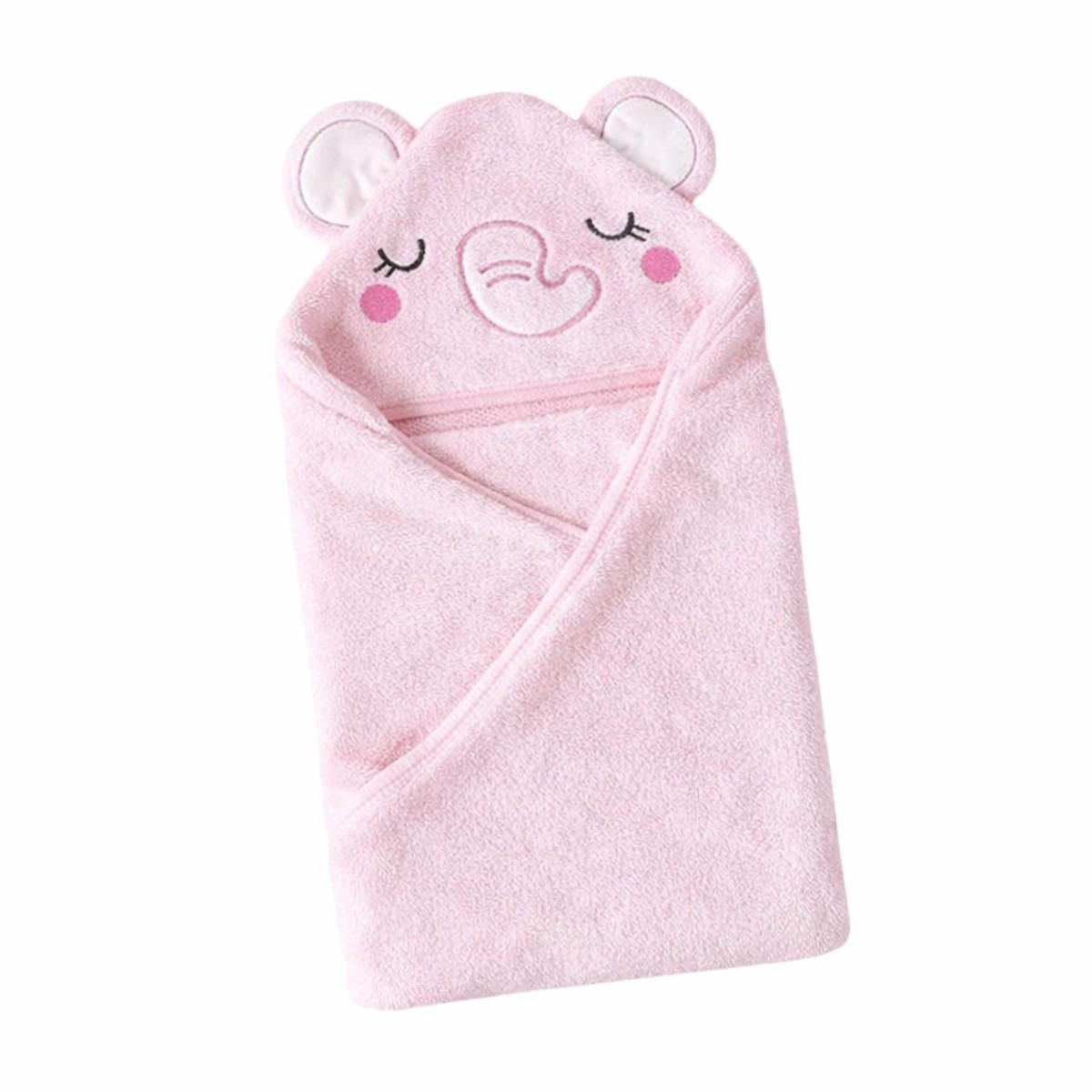 Полотенце-уголок мягкое Koloco детское с капюшоном банное (42361)