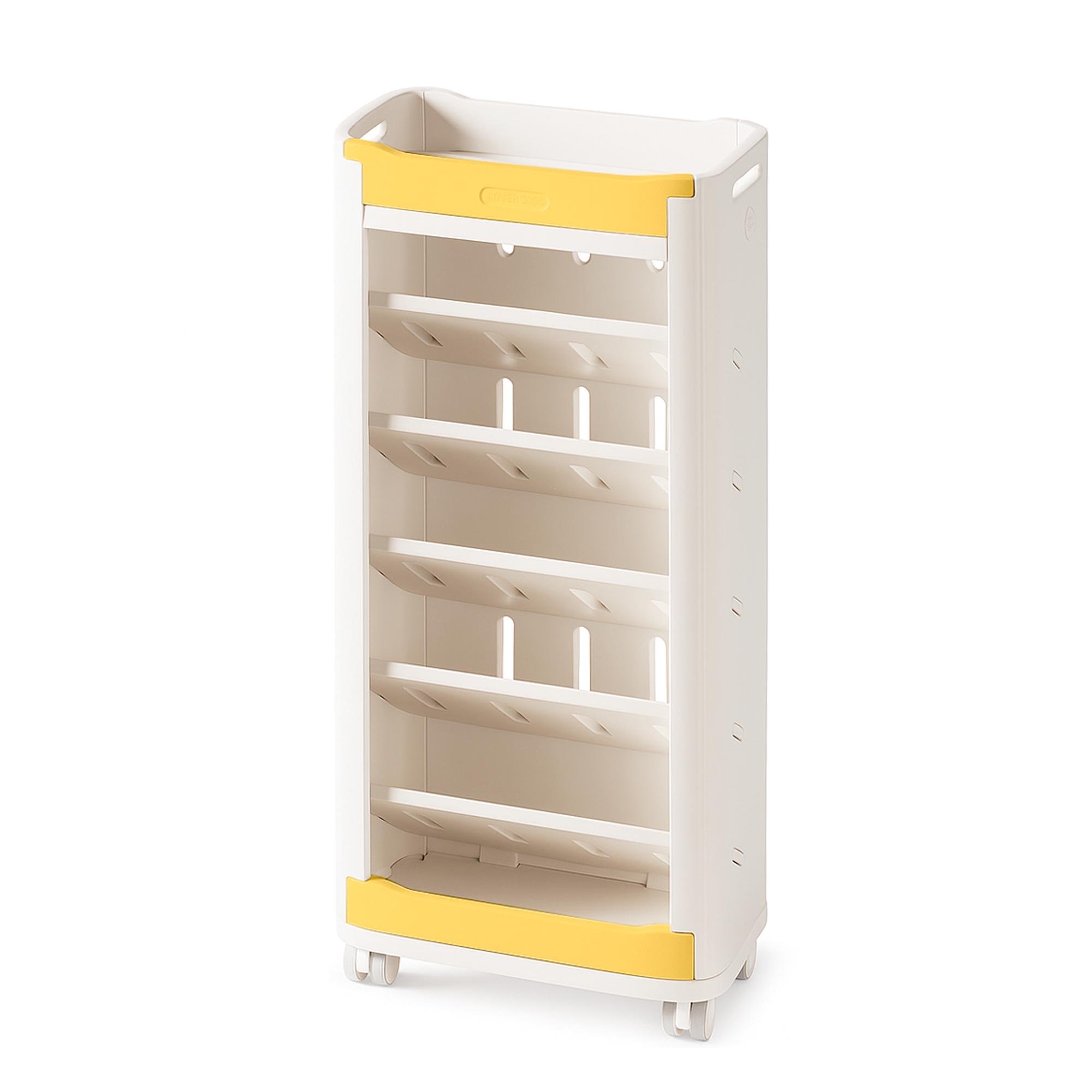 Стелаж Mealux Brooks White/Yellow (KD-E041 White/Yellow) - фото 1 Стелаж Mealux Brooks White/Yellow (KD-E041 White/Yellow) - фото 1