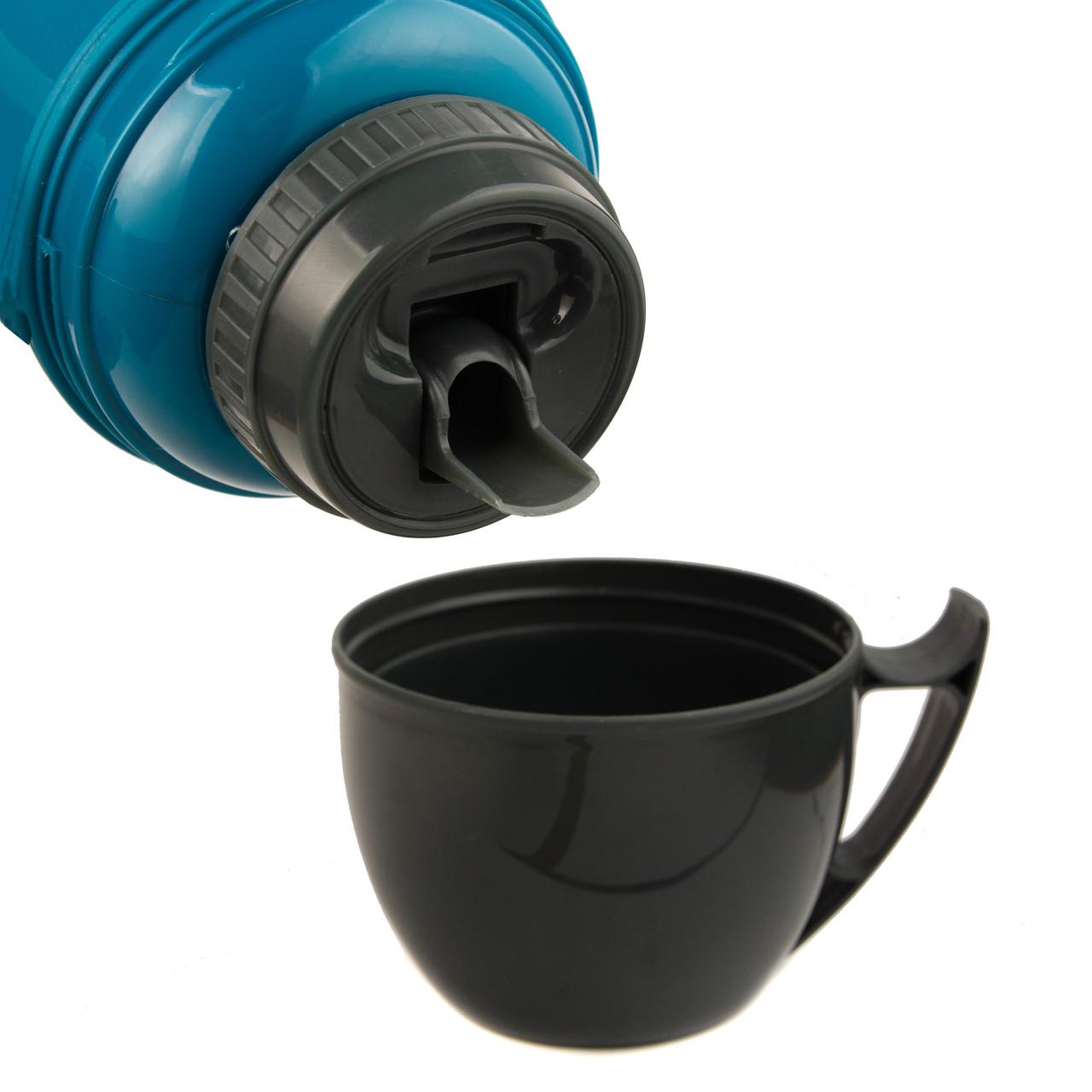 Термос Mega ЕТ100Т 1 л Синий - фото 3