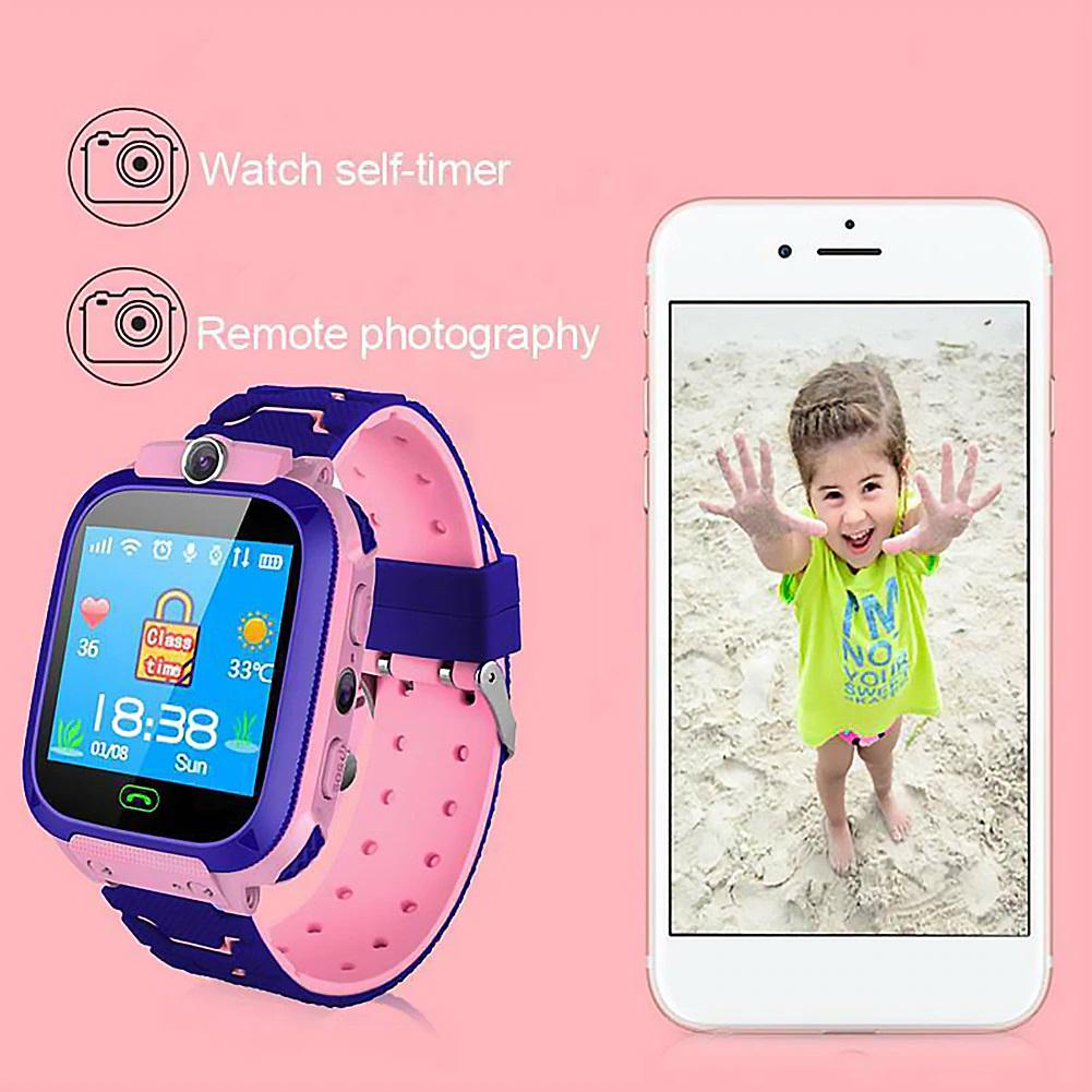 Детские смарт часы-телефон Smart Baby Watch Aishi Q12 Mint Pink с GPS - фото 8