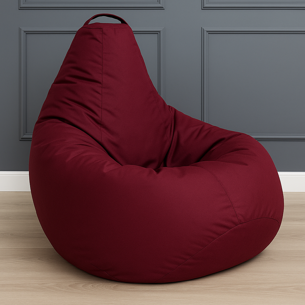 Крісло-мішок без внутрішнього чохла SOFTLAND 110х80 см Бордовий (KM_033) - фото 1