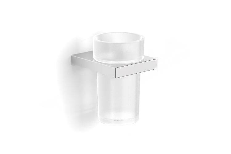 Склянка з тримачем для ванної кімнати Stella New York скляна (05.411)