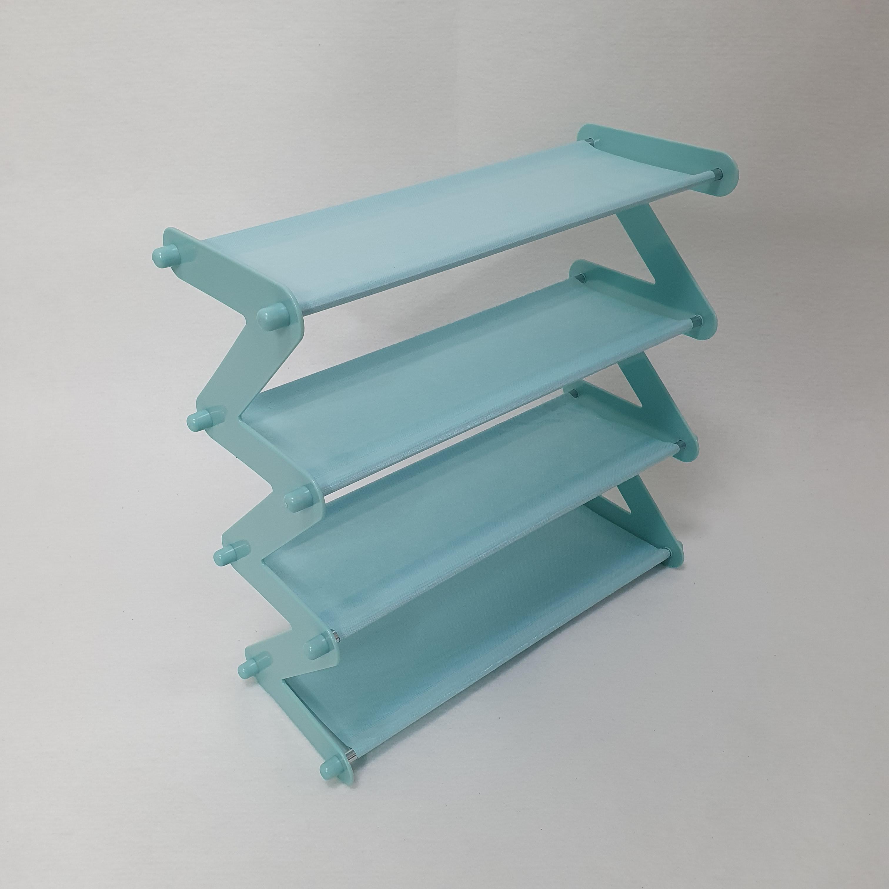 Стійка-органайзер для взуття Shape Shoe Rack на 4 полиці Блакитний (TV11-16-Blue) - фото 4