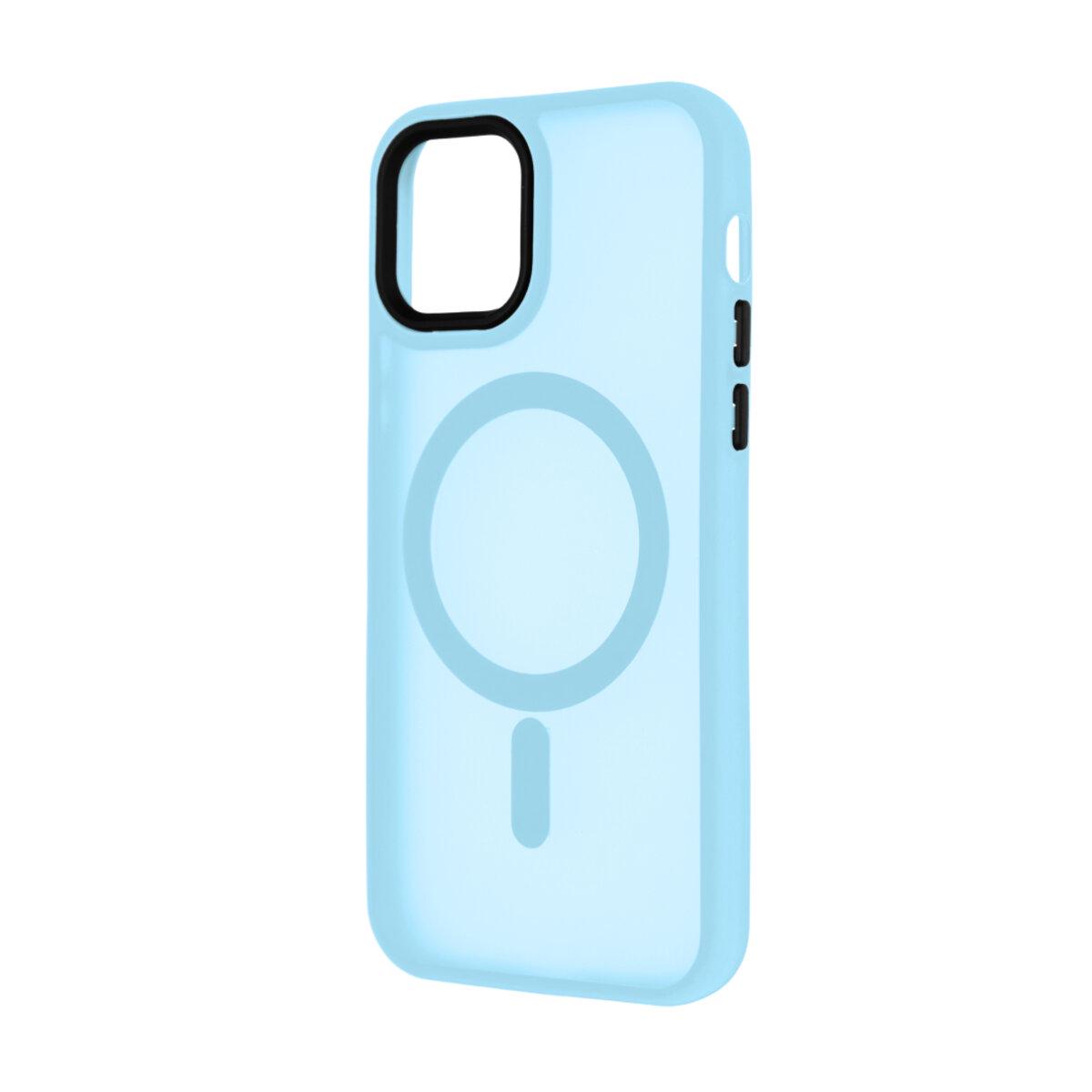 Противоударный чехол для Apple iPhone 12 Cosmic Magnetic Color HQ / Light Blue