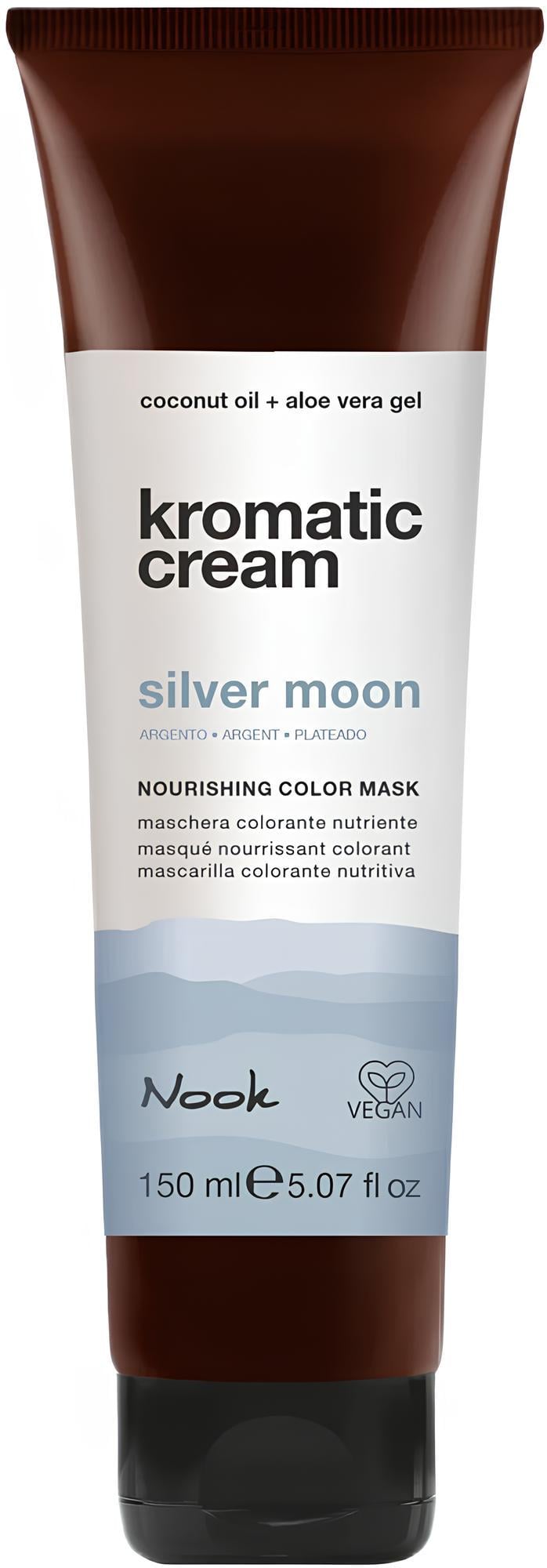 Поживна тонуюча маска Nook Cosmetics KROMATIC CREAM Nourishing Color Mask 150 мл White Gloss