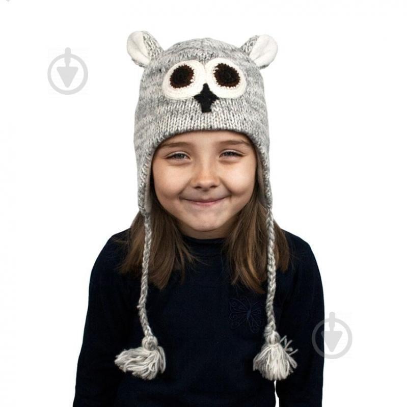 Шапка с ушками детская Animals Owl Kathmandu One Size Серый (23042)