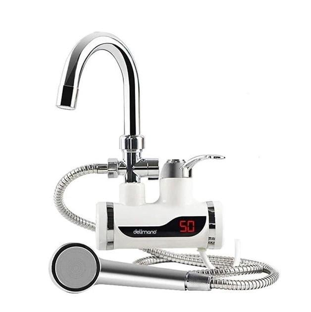 Проточний водонагрівач Delimano миттєвий з душем та дисплеєм 3000 Вт (6009036)