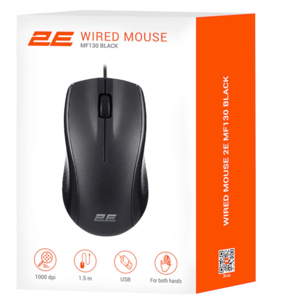 Компьютерная мышка 2E MF130 USB-A Black (2E-MF130UB) - фото 5