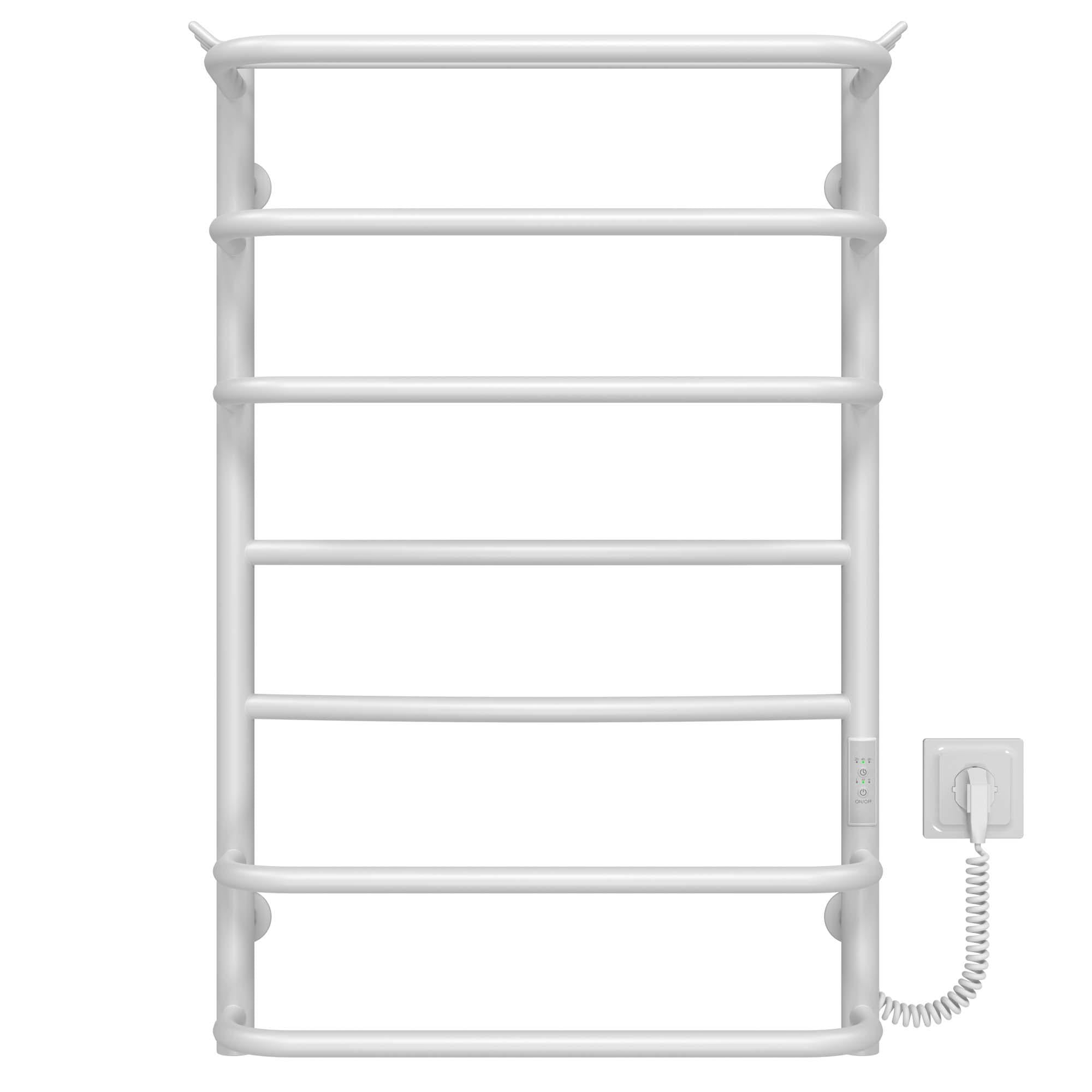 Полотенцесушитель электрический Deffi Юность П7 WD03 правое подключение нержавеющая сталь 500x800 мм Белый (C.YU.80.50.7.EWR3)