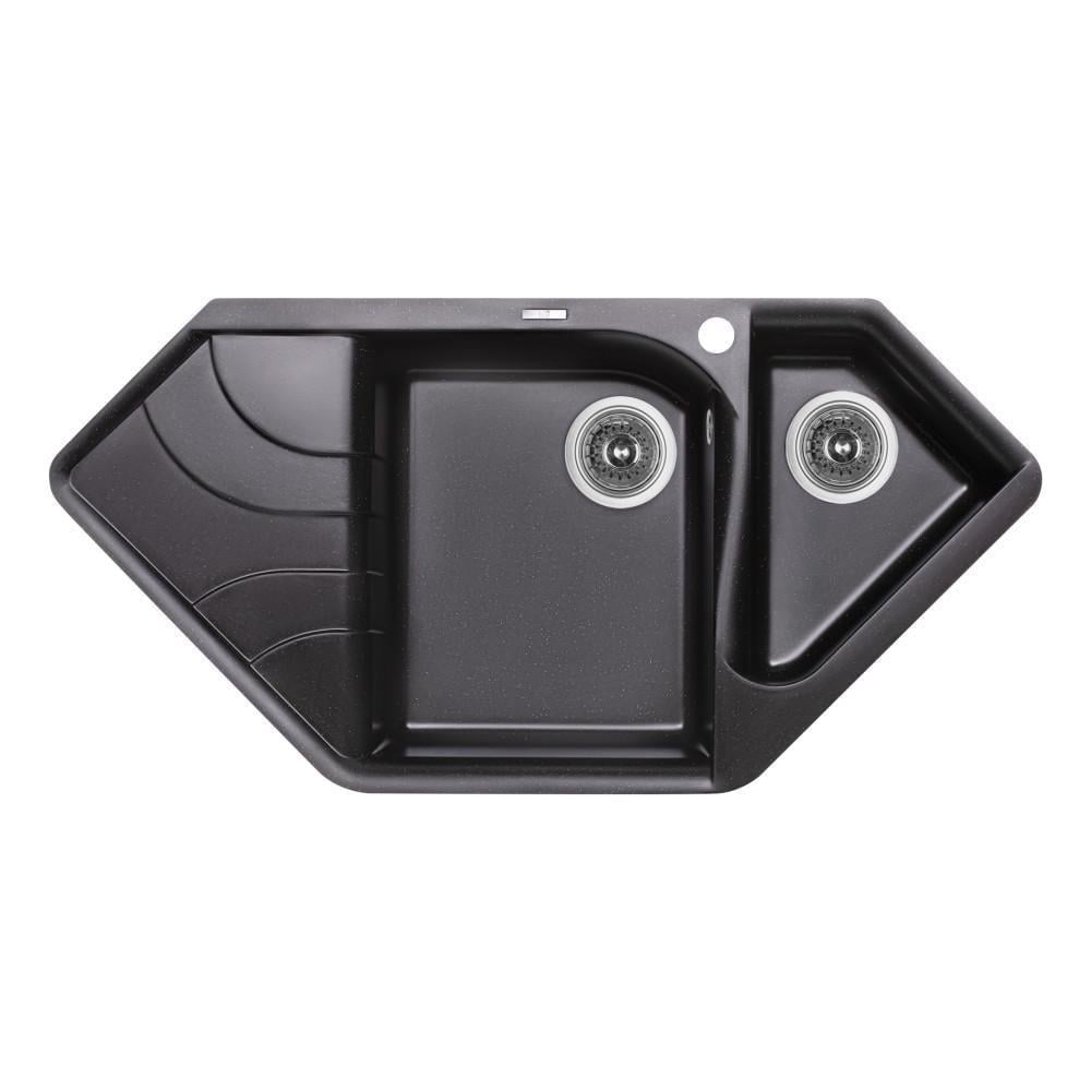 Кухонна мийка з додатковою чашею Lidz 1000x500/225 BLM-14 (LidzBLM141000500225)