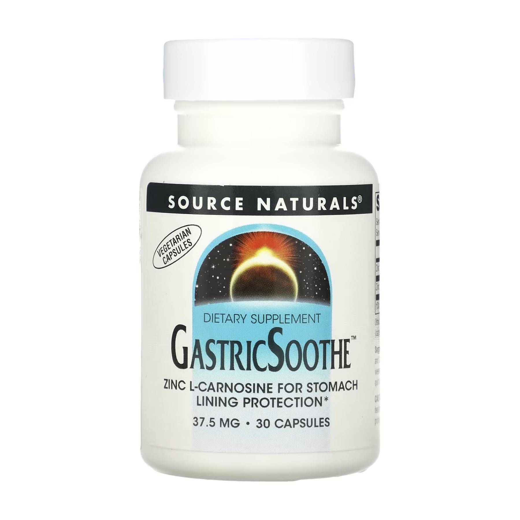 Добавка для захисту слизової оболонки шлунка Source Naturals GastricSoothe 30 кап.