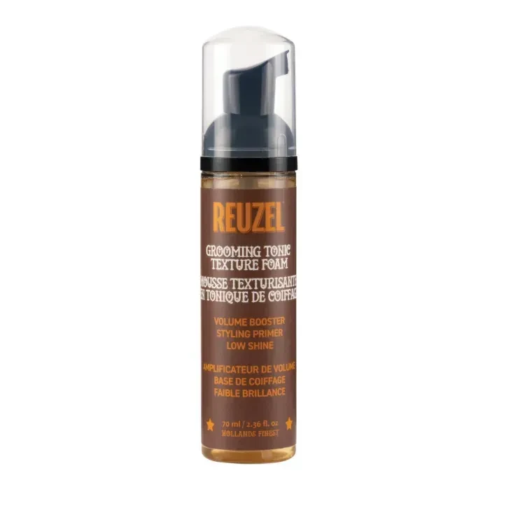 Пенка для волос Reuzel Grooming Tonic Texture Foam средняя гибкая фиксация объем текстура и термозащита 70 мл