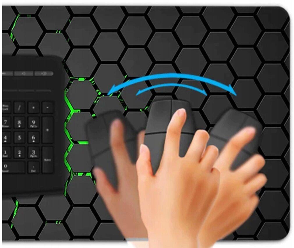 Килимок ігровий для миші геймерів 60х30 см Синій - фото 2 Килимок ігровий для миші геймерів 60х30 см Синій - фото 2