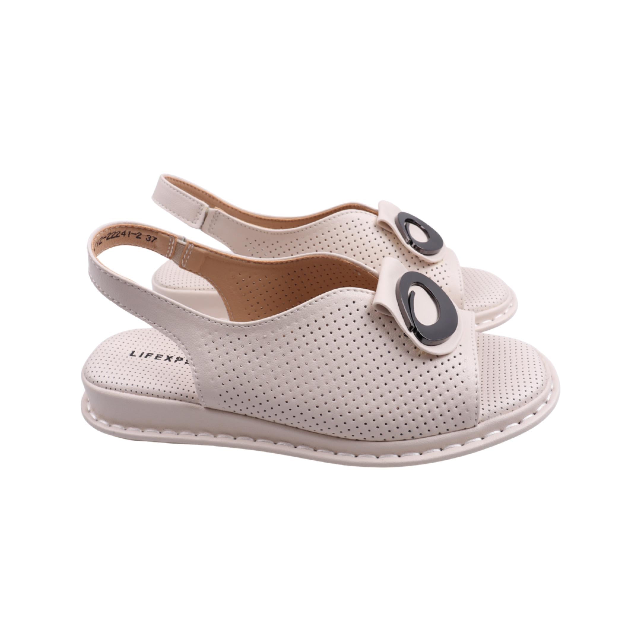 Босоножки женские Li Fexpert из кожи р. 40 Молочный (1090-23LBC)