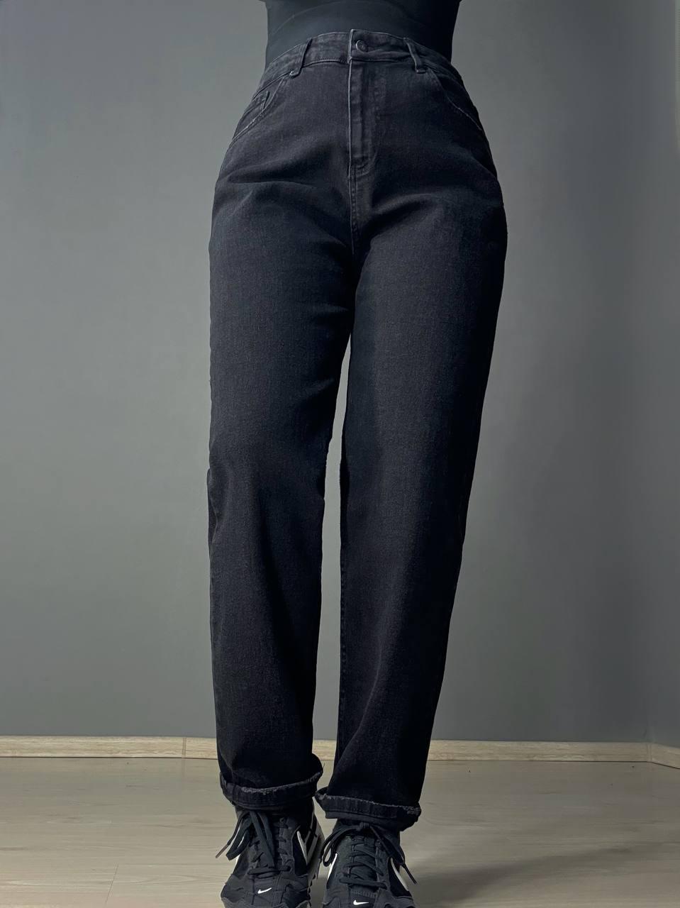 Джинсы женские Mikaletta 13129 MOM бананы батал большие размеры р. 33 Черный (5201) Джинсы женские Mikaletta 13129 MOM бананы батал большие размеры р. 33 Черный (5201)