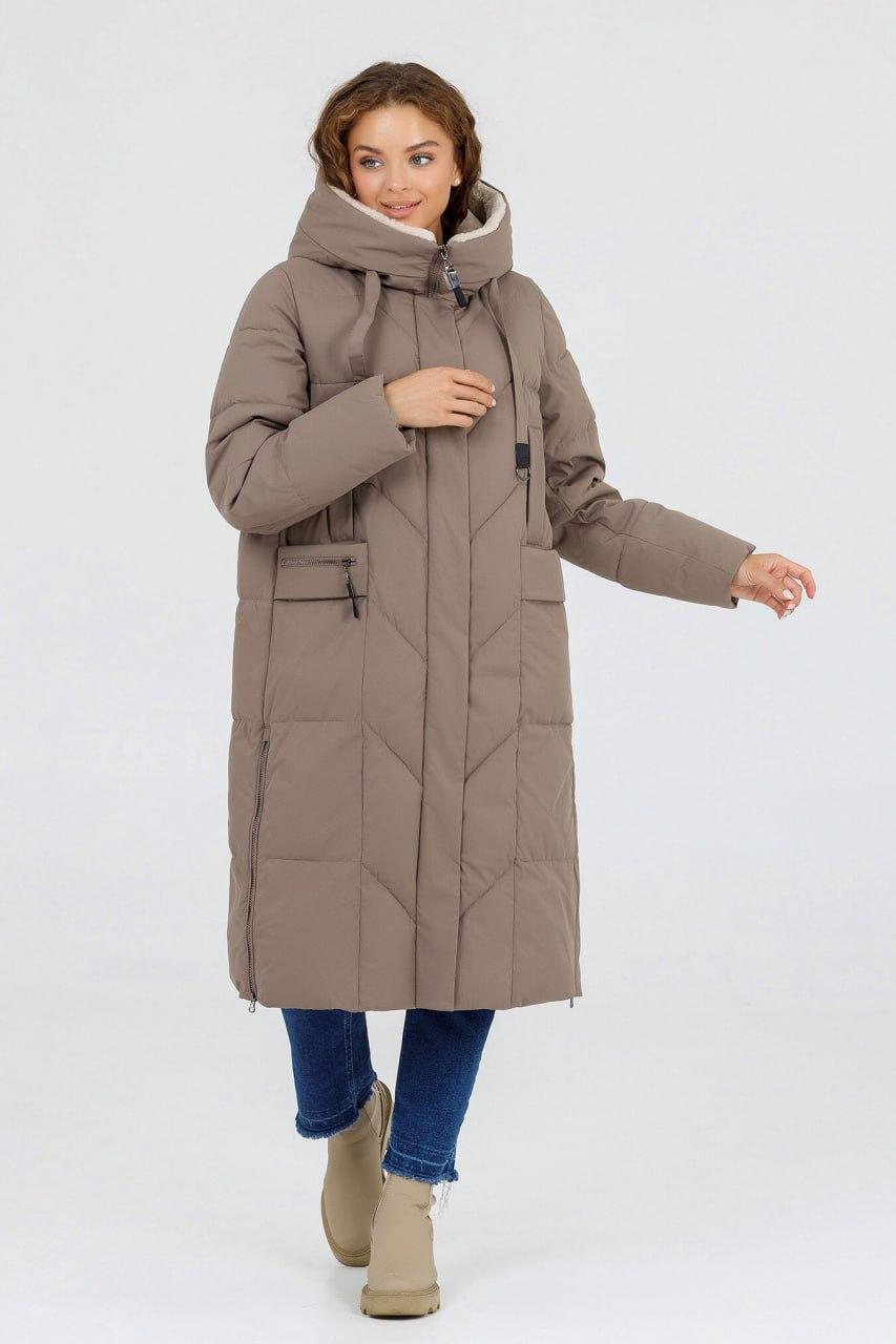 Пальто жіноче зимове р. 50 Капучіно (8923s\50) - фото 3 Пальто жіноче зимове р. 50 Капучіно (8923s\50) - фото 3