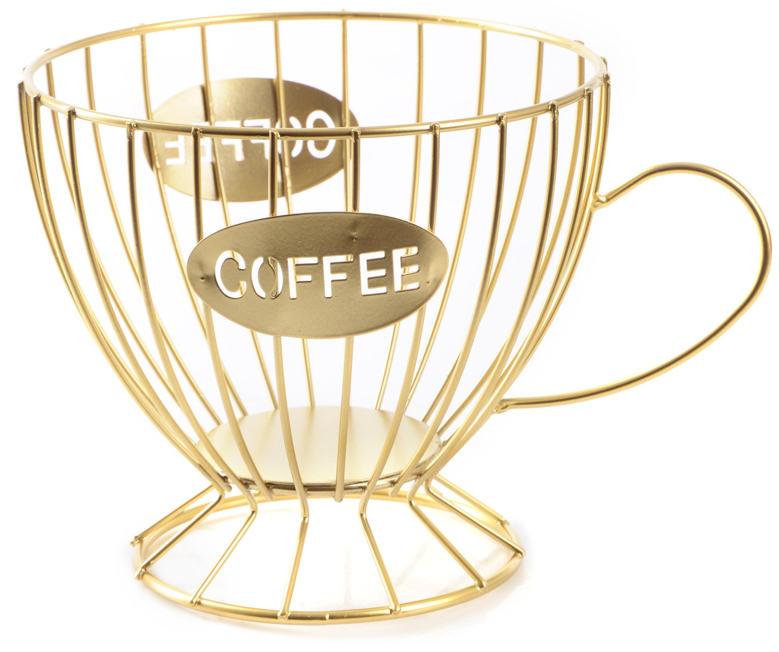 Фруктовниця VIVA Lacy Cup Gold фігурна металева 19,5x14 см (B090061)