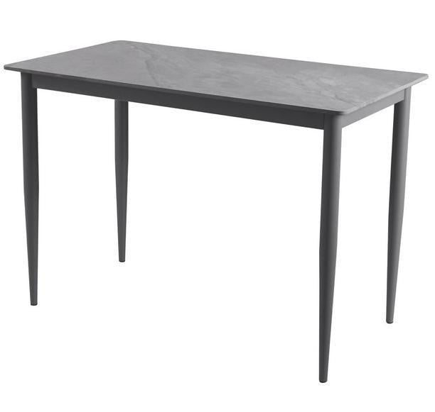 Стіл кухонний прямокутний Vetro Milano 110х60 см Loft Ребекка Грей/Сірий Стіл кухонний прямокутний Vetro Milano 110х60 см Loft Ребекка Грей/Сірий